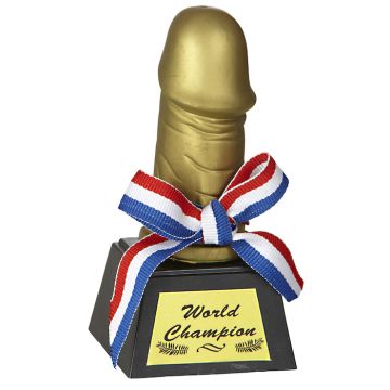 Penis pokal "World Champion" - 12 cm