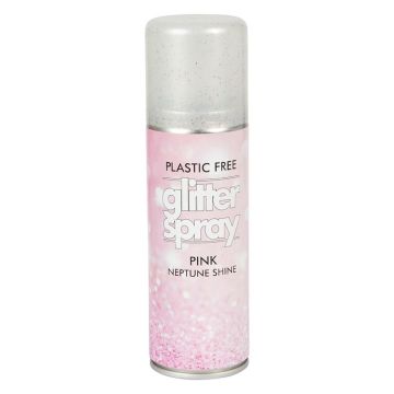 Glitterspray til krop og hår 125 ml pink