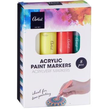 Akrylmaling stentusser 8x - 30 ml