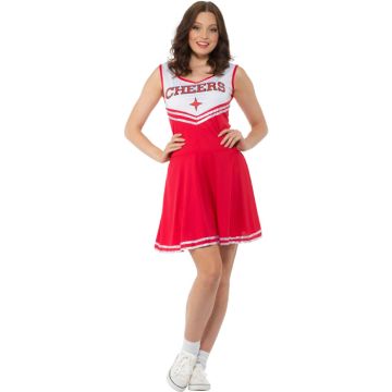 Cheerleader kostume i rød