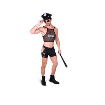Fræk betjent kostume til mænd