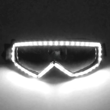 LED briller neon hvid