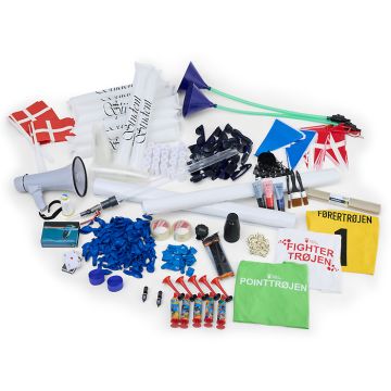 Blå studentervogn grundpakke deluxe