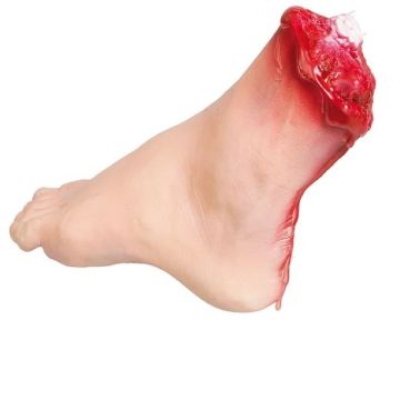 Afhugget blodig fod