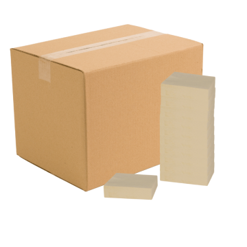 Brune servietter 2-lags 1000x - 33x33 cm