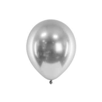 Sølv Chrome Balloner 10x - 30 cm
