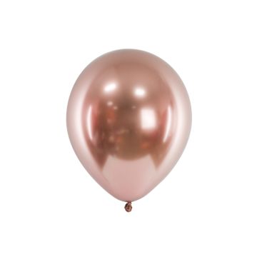 Rose Gold Chrome balloner 10x - 30 cm