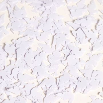 Hvid due bordkonfetti - 14 g