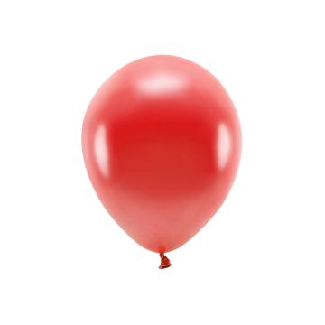 Metallic Rød Balloner 10x - 30 cm 
