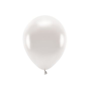 Metallic Pearl Hvid Balloner 10x - 30 cm 