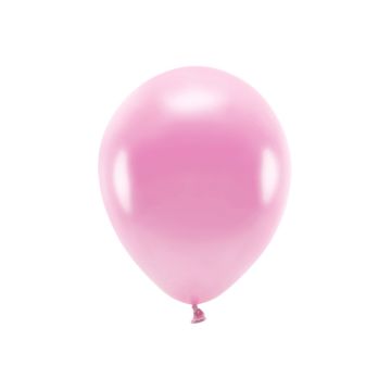 Metallic Pink Balloner 10x - 30 cm