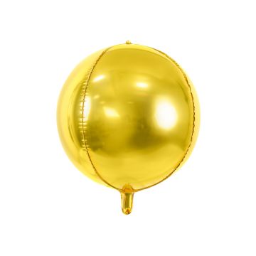 Metallisk Guld folieballon - 40 centimeter