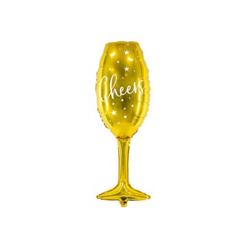 Champagneglas folieballon - 80 cm 