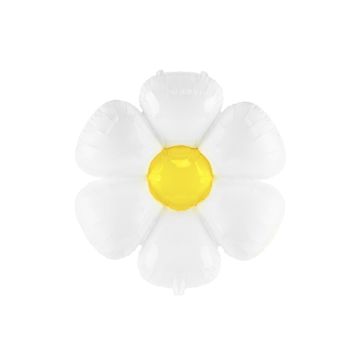 Hvid Blomst Folieballon - 103 cm 