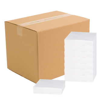 Hvide servietter 2-lags 1000x - 33x33 cm