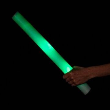 Grøn LED Skumstav - 47 cm