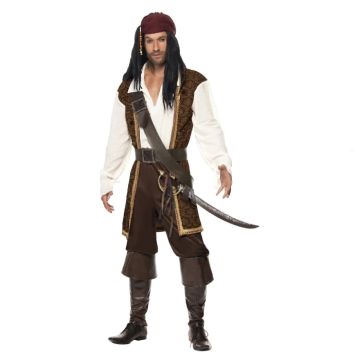 Jack sparrow pirat kostume til mænd