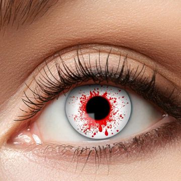 Kontaktlinser rød blodig