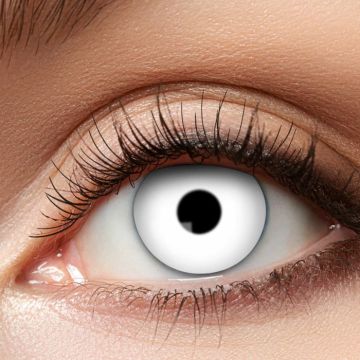 Kontaktlinser hvid zombie - engangsbrug