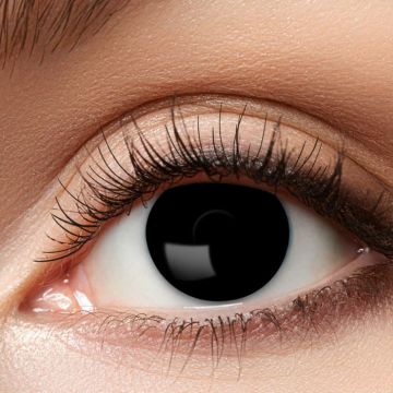 Kontaktlinser sort heks - engangsbrug