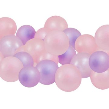 Mini Balloner i Pink Nuancer 40x - 12 cm