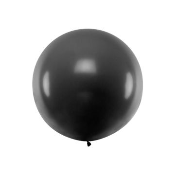 Kæmpe sort ballon - 1 meter
