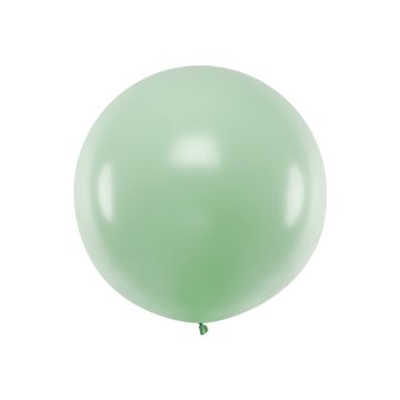 Kæmpe Pastel Pistache Ballon - 1 Meter 
