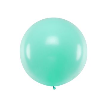 Kæmpe Pastel Mint Ballon - 1 Meter 