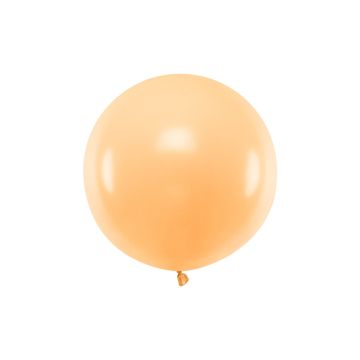 Pastel Fersken Ballon - 60 cm 