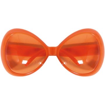 Sjove oversized briller orange 