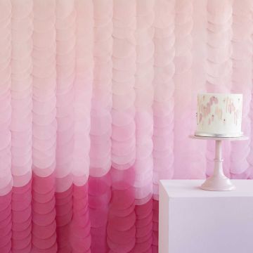 Pink Backdrop i Silkepapir - 2 x 2 meter