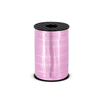 Pink plastik gavebånd - 5 mm x 225 m