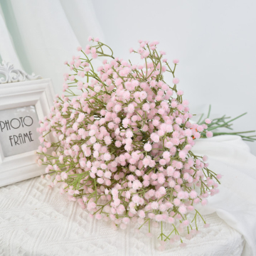 Kunstig blomst brudeslør pink - 63 cm