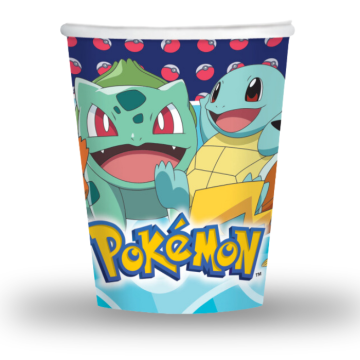 Pokemon papkopper 8 stk - 250 ml