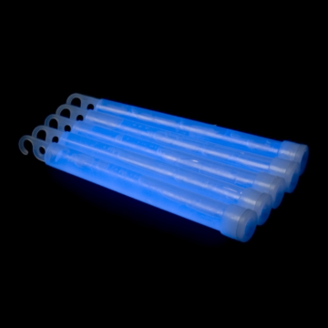 Jumbo knæklys blå 10x 1,2x25 cm