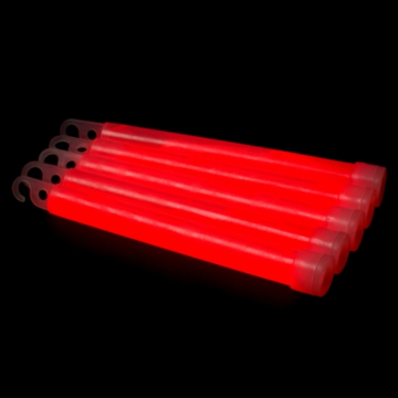 Jumbo knæklys rød 10x 1,2x25 cm