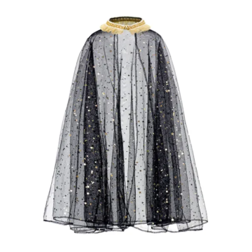 Glitter kappe til børn sort - 3-7 år