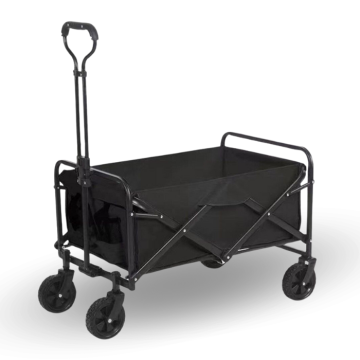 Trækvogn foldbar sort 60 kg - 71x47x48 cm