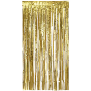 Guld glimmerforhæng 100 x 180 cm