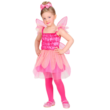 Pink fe kostume til børn