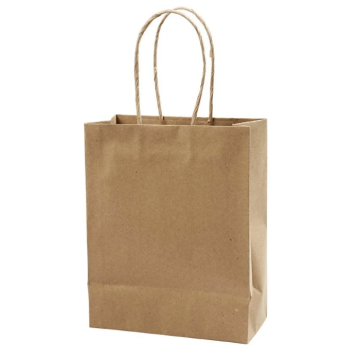 Brune papirsposer 10x - 18x9x23 cm