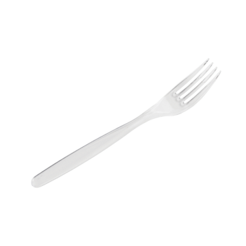 Plastik transparent gaffel 20x - 18 cm