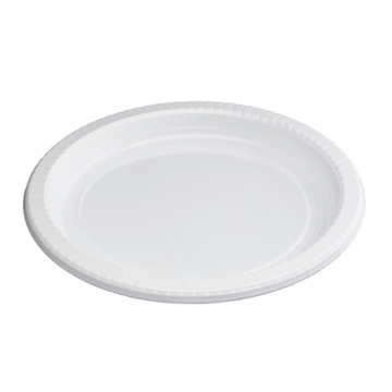 Plastik dyb tallerken genanvendelig 25x - ø22 cm