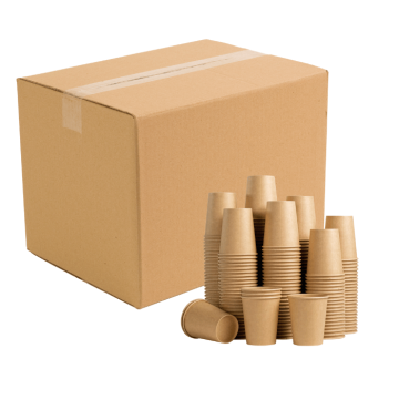 Kaffekrus engangs papbægre 1000x - 290 ml
