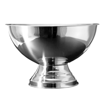 Champagne bowle stål blank - 36x23 cm