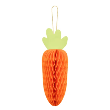 Gulerod honeycomb dekoration - 20 cm