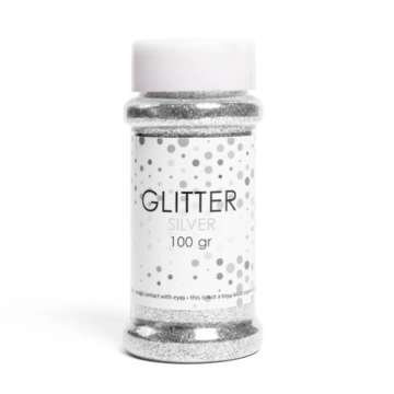 Sølv Glimmer - 100 gram