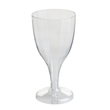 Plastik transparent vinglas 8x - 170 ml
