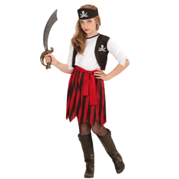 Piratpige kostume til børn