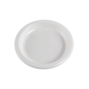 Plastik tallerken genanvendelig 25x - ø16,5 cm